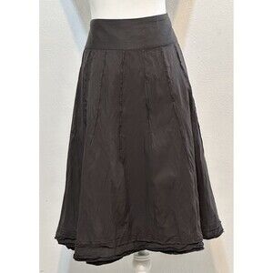 Emanuel Ungaro Women's Size 16 Grey Mid-length Flared Skirt Career Closet Staple